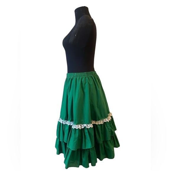 Vintage Kate Schorer Kelly Green Circle Skirt - Picture 6 of 14